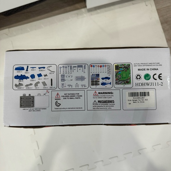 UNIH Kids Garage Toy Set, Toy Vehicle Garage for Toddlers. Blue / grey - Picture 8 of 8